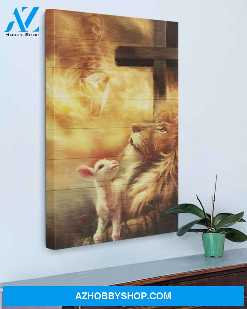 Custom Canvas Jesus - Lion - Lamb Canvas