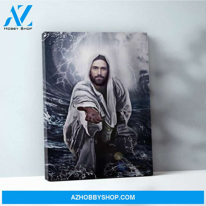 Custom Canvas Jesus Reaching Hand Canvas, Come Follow Me