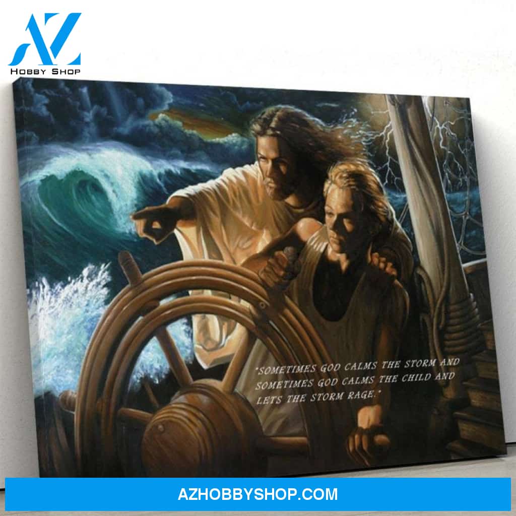 Custom Canvas Jesus The Storm Pilot Canvas