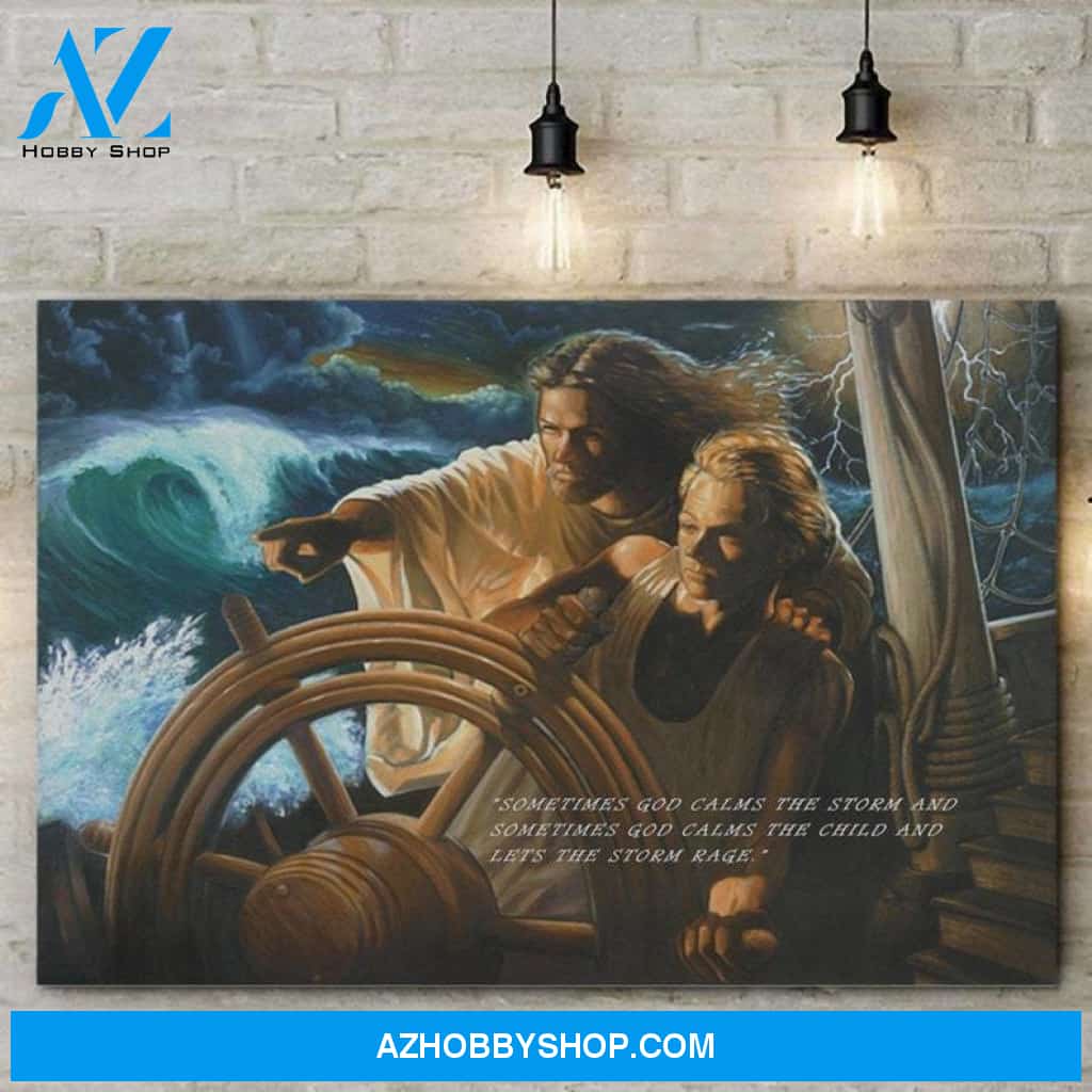 Custom Canvas Jesus The Storm Pilot Canvas