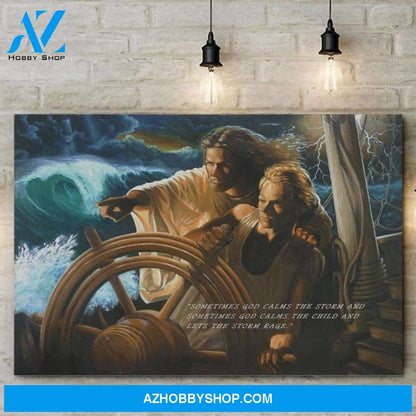 Custom Canvas Jesus The Storm Pilot Canvas