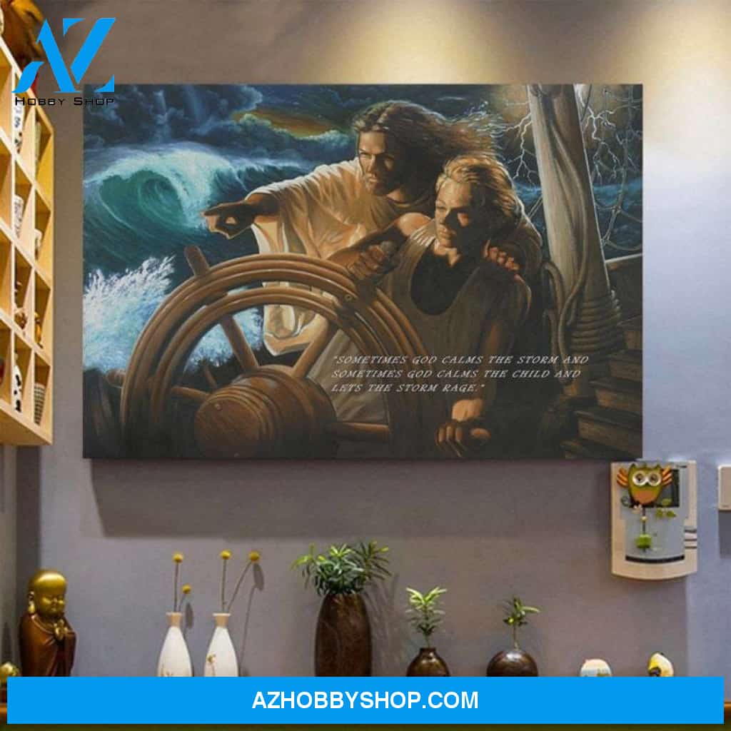 Custom Canvas Jesus The Storm Pilot Canvas