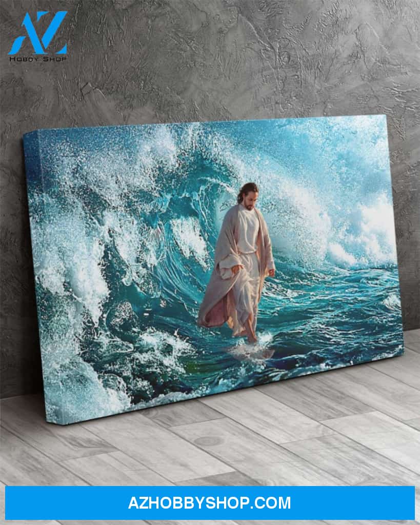 Custom Canvas Jesus Walking On The Water