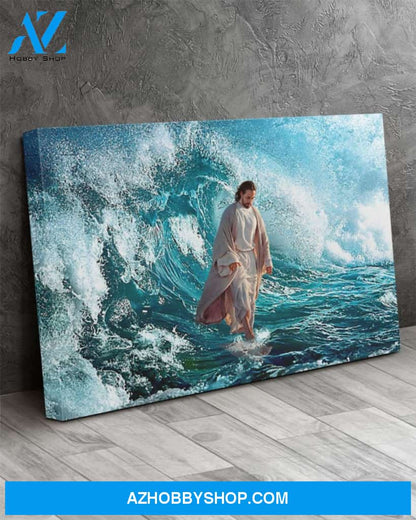 Custom Canvas Jesus Walking On The Water