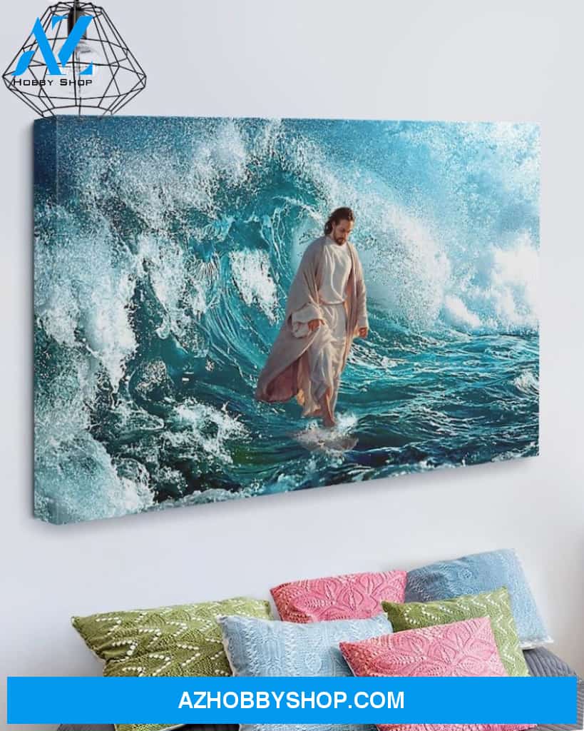 Custom Canvas Jesus Walking On The Water
