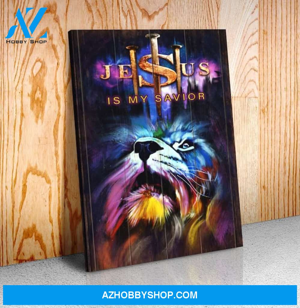 Custom Canvas Lion Jesus Is My Savior Canvas