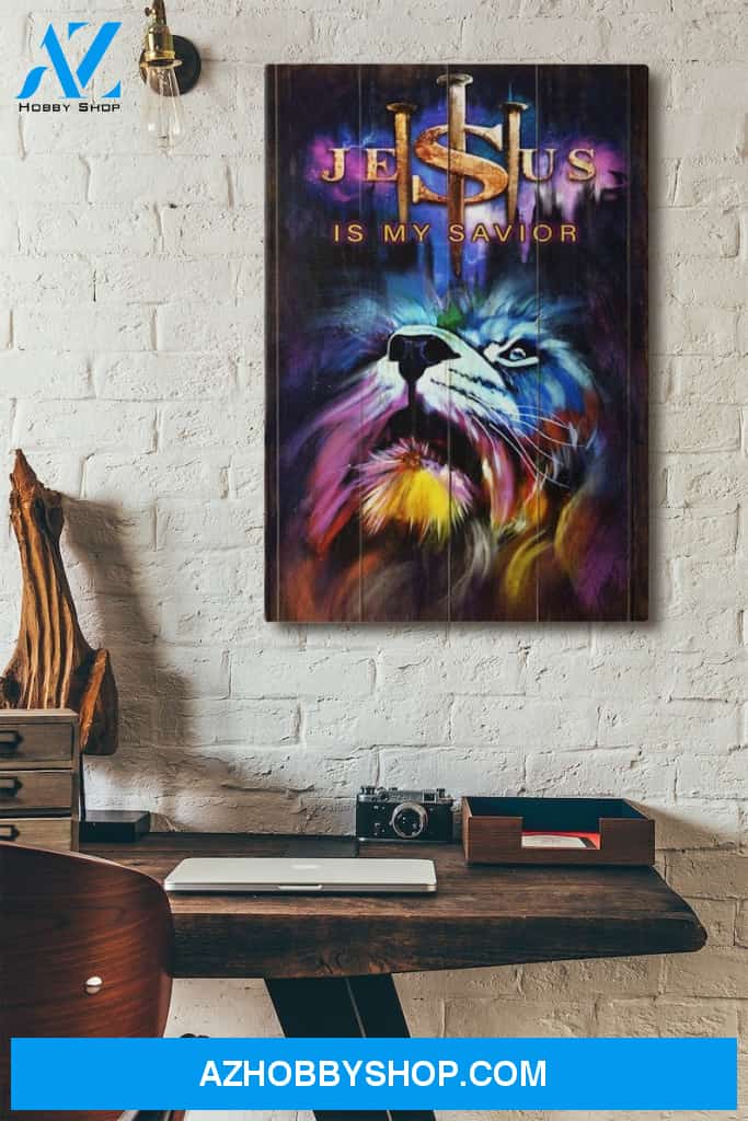 Custom Canvas Lion Jesus Is My Savior Canvas