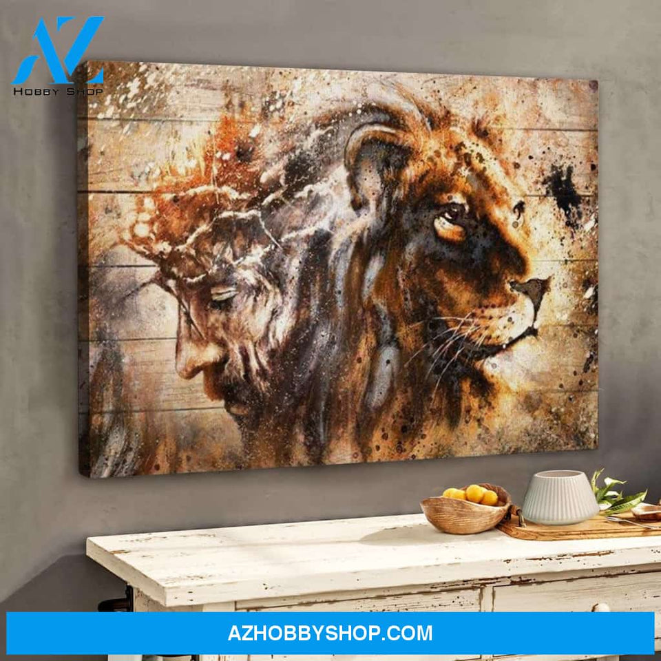 Custom Canvas Lion Jesus Canvas, Lion Of Judah