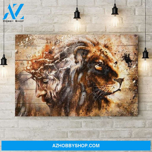 Custom Canvas Lion Jesus Canvas, Lion Of Judah