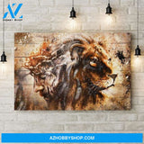 Custom Canvas Lion Jesus Canvas, Lion Of Judah