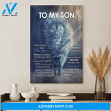 Custom Canvas Never Forget That I Love You - Gift For Son From Dad Christmas Gifts 2021