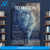 Custom Canvas Never Forget That I Love You - Gift For Son From Dad Christmas Gifts 2021