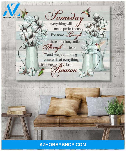 Custom Canvas Canvas Painting Hummingbirds Everything Happens For A Reason 4