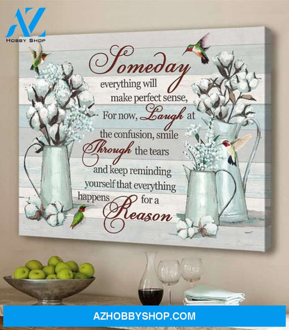 Custom Canvas Canvas Painting Hummingbirds Everything Happens For A Reason 4
