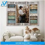Custom Canvas Personalized Custom Couple Canvas Our Marriage Recipe