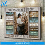 Custom Canvas Personalized Custom Couple Canvas Our Marriage Recipe