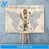 Custom Canvas Personalized Memorial Canvas, I Never Left You Butterfly Canvas, Cross Wood, Jesus, Christian