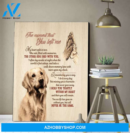 Custom Canvas Personalized Memorial Pet Gift Wall Art Canvas, Dog Lover Canvas