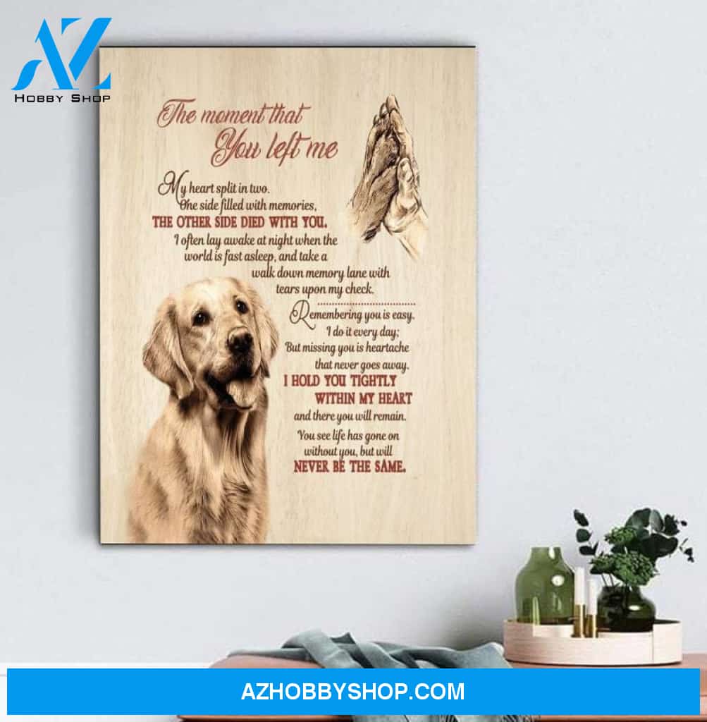 Custom Canvas Personalized Memorial Pet Gift Wall Art Canvas, Dog Lover Canvas
