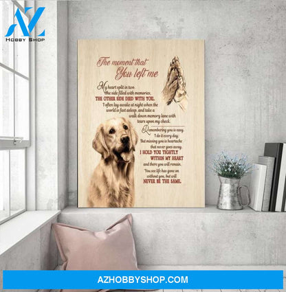 Custom Canvas Personalized Memorial Pet Gift Wall Art Canvas, Dog Lover Canvas