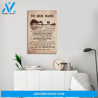Custom Canvas Personalized Never Forget That I Love You , To My Wife, Perfect Gift For Wife, Wedding Gift, Vintage Poster
