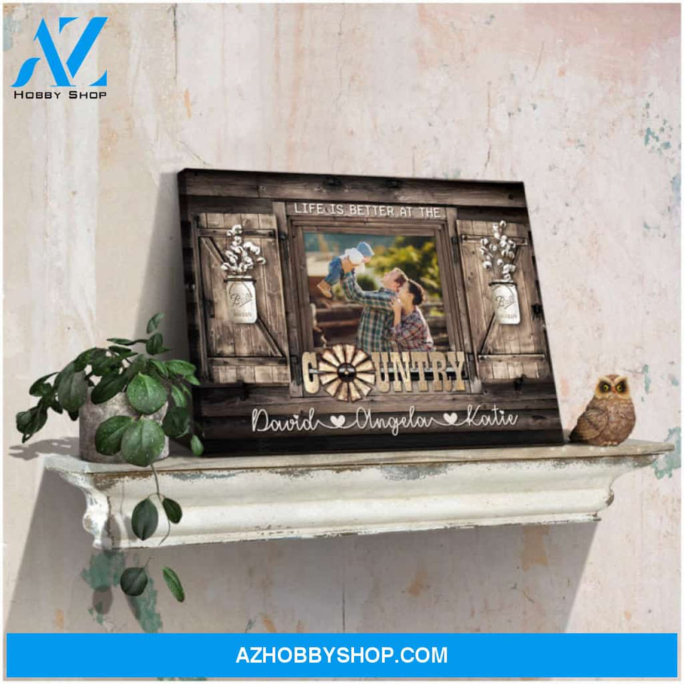 Custom Canvas Personalized Photo Gifts Family Photo Prints Life Is Better At The Country Ohcanvas