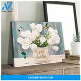 Custom Canvas Printing Hummingbird Canvas Just breathe Canvas