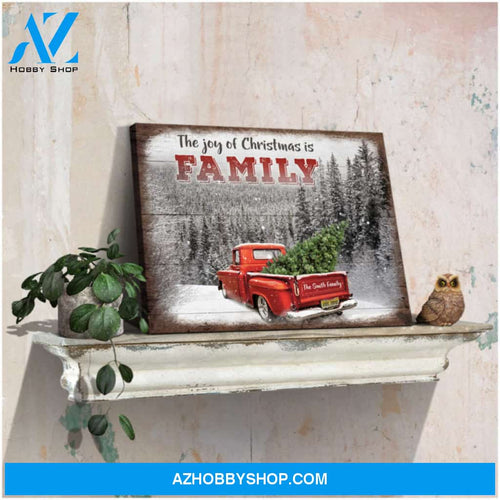 Custom Canvas Prints Family Personalized Christmas Gifts The Joy Of Christmas Is Family Wall Art Decor Ohcanvas