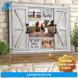 Custom Canvas Prints Family Personalized Photo Gifts Wall Decor Farmhouse There's No Place Like Home Ohcanvas