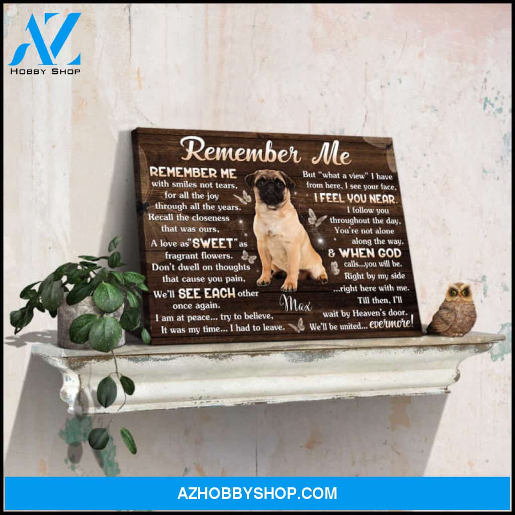 Custom Canvas Prints Memorial Pet Photo Remember me Ohcanvas