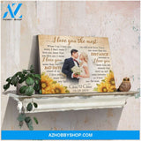 Custom Canvas Prints Personalized Gift Wedding Anniversary Gift Photo Customized I love you the most Wall Art Decor Ohcanvas