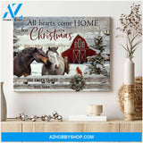 Custom Canvas Prints Personalized Gifts Christmas Wall Decor Beautiful Horse Art And Cardinal Ohcanvas