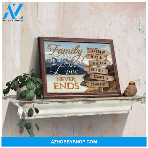 Custom Canvas Prints Personalized Gifts Family Gifts Mountain River Nature Views Ohcanvas