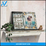 Custom Canvas Prints Personalized Gifts For Wedding Anniversary Birthday Beach Window Frame All Of Me Loves All Of You Beach House Wall Art Decor Ohcanvas