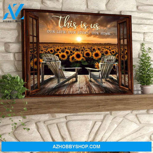 Custom Canvas Prints Personalized Gifts Sunflower Fields This Is Us Ohcanvas