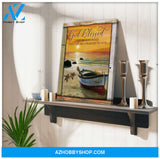 Custom Canvas Prints Personalized Gifts Wedding Anniversary Gifts God Blessed The Broken Road Sunset Beach and Boat Wall Art Decor Ohcanvas