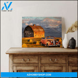 Custom Canvas Prints Personalized Gifts Wedding Anniversary Gifts Loving you is a wonderful way to spend a lifetime Barn and Rusty old car Wall Art Decor Ohcanvas