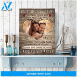 Custom Canvas Prints Personalized Gifts Wedding Anniversary Gifts Photo Gifts Once upon a time I became yours Wall Art Decor Ohcanvas