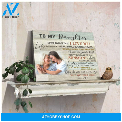 Custom Canvas Prints Personalized Gifts Wedding Anniversary Gifts Photo Gifts To my daughter Wall Art Decor Ohcanvas