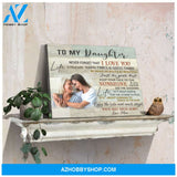 Custom Canvas Prints Personalized Gifts Wedding Anniversary Gifts Photo Gifts To my daughter Wall Art Decor Ohcanvas
