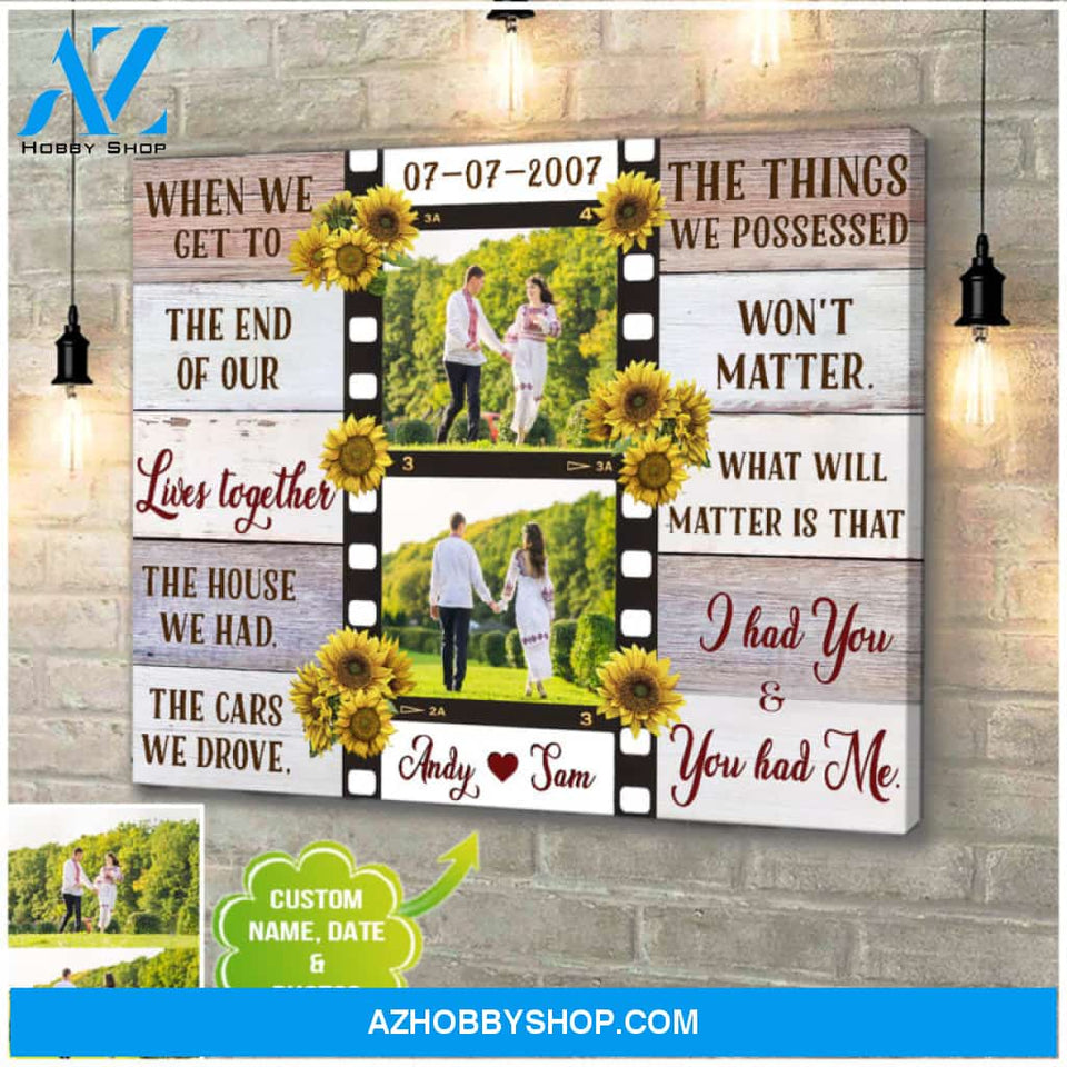 Custom Canvas Prints Personalized Gifts Wedding Anniversary Gifts Photo Gifts When We Get To Wall Art Decor Ohcanvas