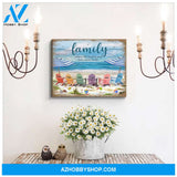 Custom Canvas Prints Personalized Names Family Gifts Beach Love Never Ends Ohcanvas