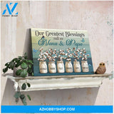 Custom Canvas Prints Personalized Names Family Gifts Cotton Flowers Our Greatest Blessings Ohcanvas