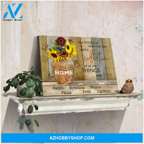 Custom Canvas Prints Personalized Names Gifts Home the story of who we are Ohcanvas
