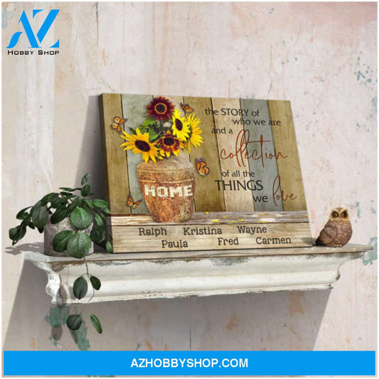 Custom Canvas Prints Personalized Names Gifts Home the story of who we are Ohcanvas