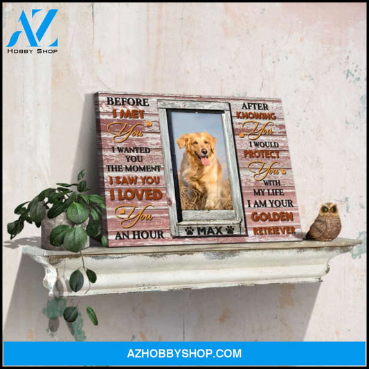 Custom Canvas Prints Personalized Pet Photo Before I met you Ohcanvas