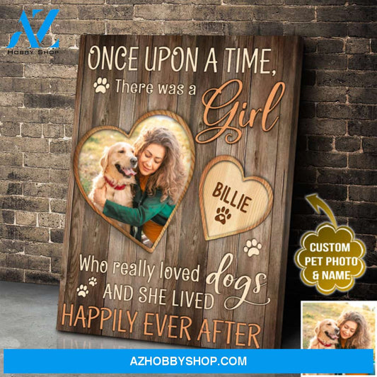 Custom Canvas Prints Personalized Pet Photo Gifts Once Upon A Time Wall Art Decor Ohcanvas