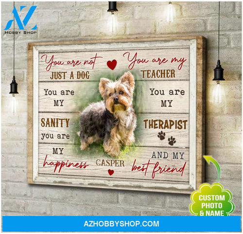Custom Canvas Prints Personalized Pet Photo Gifts You Are Not Just A Dog Wall Art Decor Ohcanvas