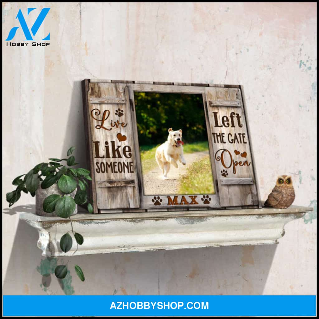Custom Canvas Prints Personalized Pet Photo Live like someone Ohcanvas