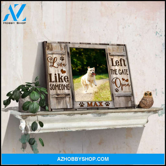 Custom Canvas Prints Personalized Pet Photo Live like someone Ohcanvas